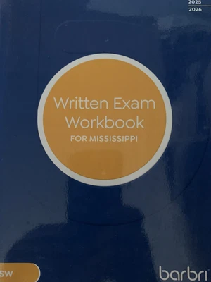 2025 2026 Barbri Bar Review ESSAY Testing Written Exam Workbook for MISSISSIPPI - Image 1 of 3