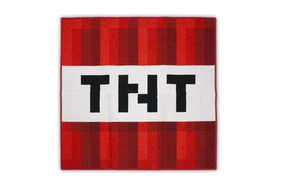 Minecraft TNT Block Area Rug | TNT Block Minecraft Rug | 39-Inch Square Area Rug - Image 1 of 4