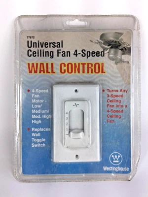 Ventilador de techo Westinghouse 7787200 control de pared blanco Foto 1 de 4