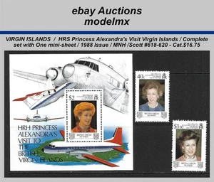 British Virgin Islands - 1988, Princess Alexandra, MNH, Sc.#618-620, Cat$16.75 - Picture 1 of 1