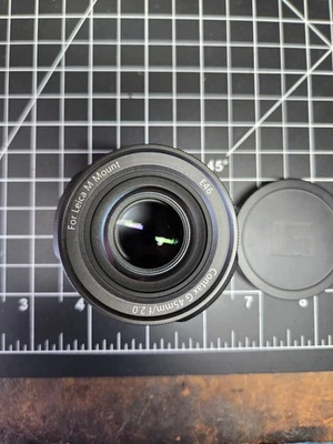 Contax G Planar 45mm F2 lens Funleader Converted to Leica M Mount  vtg g45 film - Image 1 of 4