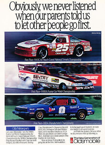 1991 Oldsmobile Calais NASCAR SCCA Race - Classic Vintage Advertisement Ad H06