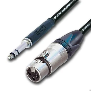 Neutrik TT Bantam Klinke Zu Balanciert Weiblich XLR Kabel. Van Damme Patchkabel - Picture 1 of 11