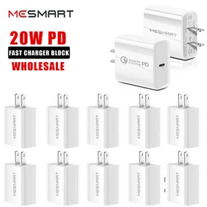 20W Wholesale USB C Power Adapter For iPhone16 15 Pro Max Plus PD Fast Charger - Picture 1 of 37