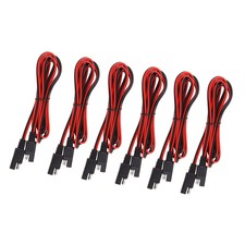 Qty 6 18AWG SAE Extension Adapters Charger Cables For Solar Batteries 2M / 6.6ft