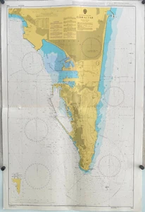 Admiralty 144 Mediterranean Sea Gibraltar Map Chart Nautical Marine Maritime - Picture 1 of 10