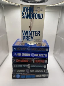 John Sanford 7 paperback Book Lot Prey Lucas Davenport Flower Series Crime - Picture 1 of 5
