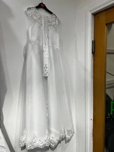 JJ's House White Ball-Gown/ Princess Floor Length Dress Size 10 - Picture 1 of 14