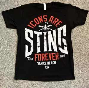 Sting Icons Are Forever Pro Wrestling Crate Black L T-Shirt. New Without Tags. - Picture 1 of 6