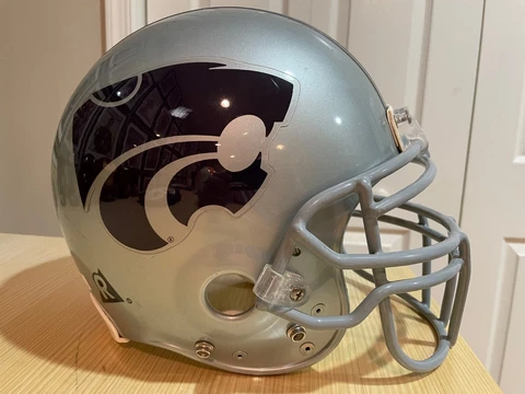 1990s CUSTOM Kansas State Wildcats KSU Riddell VSR-4 football helmet Size L Cover