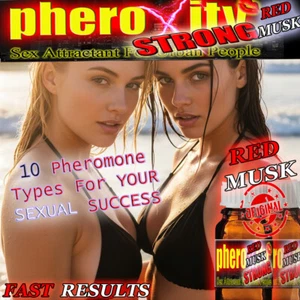 NEU! SEX STRONG RED MUSK MOSCHUS Pheromone ✔ ★ Aphrodisiaka SEXLOCKSTOFF MÄNNER - Bild 1 von 11