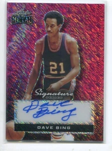 2024 Leaf Metal Signature Series Shimmer Pink AUTOGRAPH Dave Bing 1/1 - Picture 1 of 2