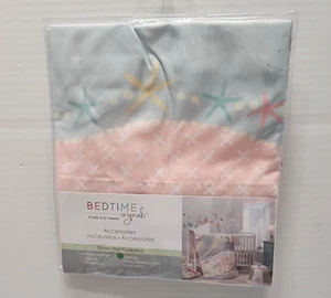 Bedtime Originals Ocean Mist Nautical Coral-Pink/Aqua Seashell Window Valence - Picture 1 of 3