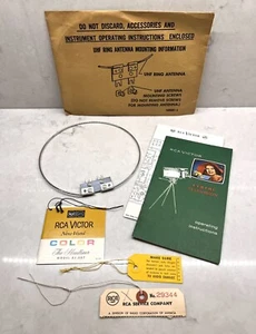 Vintage RCA Victor Operating Instruction manual schematic UHF antenna - Picture 1 of 7