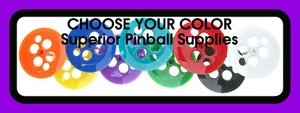 WHITE POP BUMPER REBUILD KIT FOR BALLY 1978 POWER PLAY - CHOOSE SKIRT COLOR - Picture 1 of 3