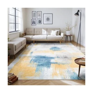 Area Rug 8x10 Large Soft Non-Slip Abstract Rugs for Living Room Machine Washa... - Picture 1 of 9