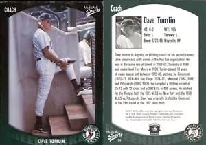 Dave Tomlin 2003 MultiAd Augusta GreenJackets #29 RC FREE SHIP *AutographDen* - Picture 1 of 1
