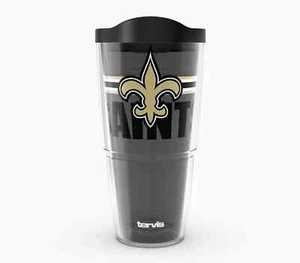 NEW ORLEANS SAINTS, 24oz DOUBLE WALL, TUMBLER FROM TERVIS WITH LID INCLUDED - Picture 1 of 4