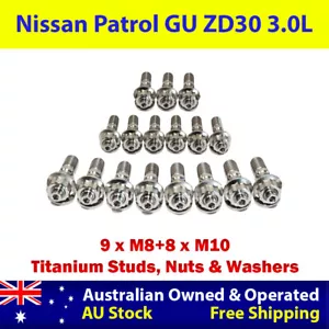 Titanium Exhaust Manifold, EGR & Turbo Stud Kit For Nissan Patrol GU ZD30 3.0L - Bild 1 von 3