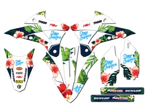 2014-2021 KX 85 TROPIC White Senge Graphics Kit Compatible with Kawasaki - Imagen 1 de 10