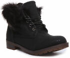 Women's Good Handle Lace Up Loafer Ankle Boots Black Size UK 3-8