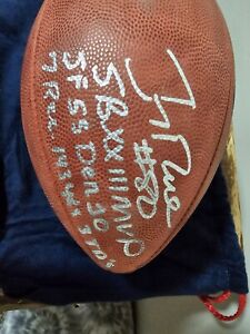 Jerry Rice Joe Montana Signed SUPER BOWL XXIV Football w/ Multiple Inscriptions 
