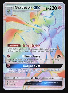 Pokemon Gardevoir GX 159/147 Burning Shadows Rainbow Secret Rare Holo LP - Picture 1 of 2