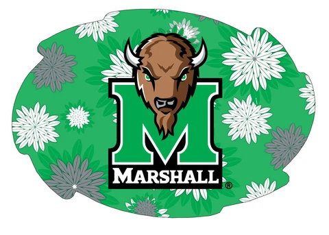 MARSHALL FLORAL SWIRL MAGNET-MARSHALL THUNDERING HERD CAR MAGNET-NEW FOR 2016! Cover
