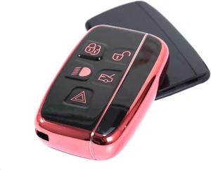 5 Botones Rosa Coche Llavero Cubierta Control Remoto Llavero Estuche Llave Carcasa para Range Rover - Imagen 1 de 5