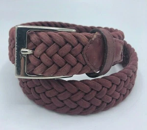 Equiline Braided Leather Red Belt 35 inches - Picture 1 of 9