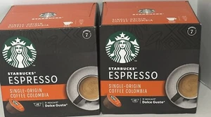 2 x STARBUCKS Colombia Espresso Dolce Gusto Coffee Capsules Box 12 Drinks Each - Picture 1 of 4