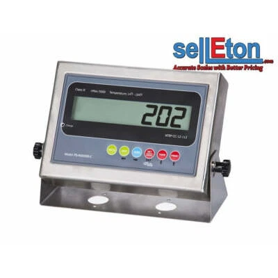 SELLETON SCALES PS-IN202SS-C LCD Indicator with 2 Rs-232 ports /Floor or Truck scale base
