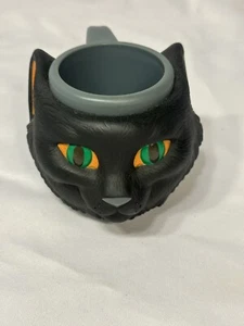 tazza gatto vintage halloween gatto nero verde occhi arancioni - Foto 1 di 9