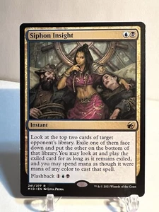 MTG Siphon Insight Innistrad: Midnight Hunt 241/277 Regular Rare - Picture 1 of 2