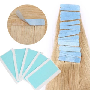50/100 Tressen Klebestreifen Kleber Ersatz Tape für Tape-in Echthaar Extensions - Bild 1 von 13