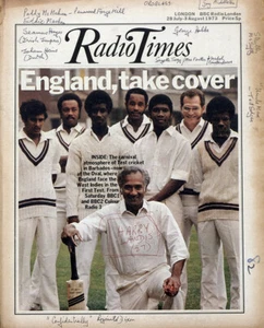 RADIO TIMES 28 JULY 1973 . CRICKET FIRST TEST FRONT COVER . WATERGATE - Picture 1 of 1