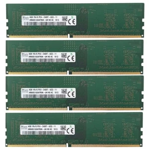 16GB (4x 4GB) 1Rx16 PC4-2400T-UC0 SKhynix HMA851U6AFR6N-UH N0 AC  PC RAM - Bild 1 von 2