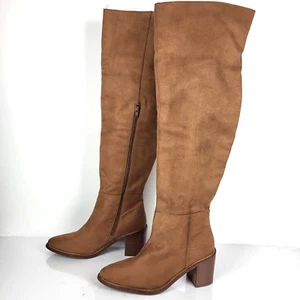 Seychelles Paradise City Damen-Overknee-Stiefel aus Leder braun Größe 10 - Bild 1 von 14