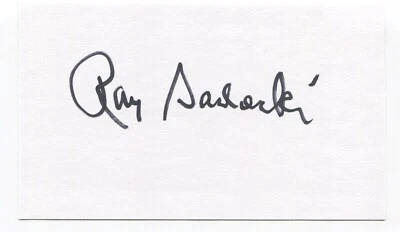 Ray Sadecki Signed 3x5 Index Card Autographed Baseball 1964 St Louis Cardinals - Image 1 of 2