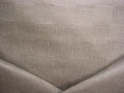 2-1/2Y Kravet Couture 34604 Pyrus Grey Textured Checker Plaid Upholstery Fabric - Image 1 of 4