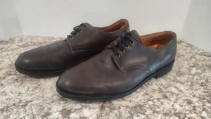 Allen Edmonds Port Washington NOMAD Brown Leather Plain Toe Derby Shoes Sz 11 - Picture 1 of 10