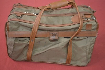 Vintage Hartmann Brown Nylon Leather Belt Trim Travel Bag NO Shoulder Strap - Image 1 of 4
