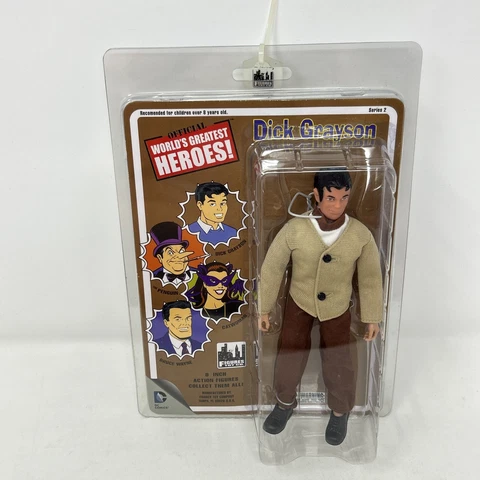 Batman Retro 8 Inch Series 2 Dick Grayson Robin Secret Identity Action Figure E2 Cover