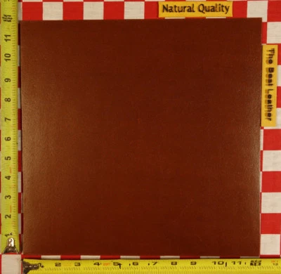 HORWEEN COPPER TAN FLESH SIDE 5 OZ. LEATHER, 12" x 12",  NAT. QLTY  - Image 1 of 4