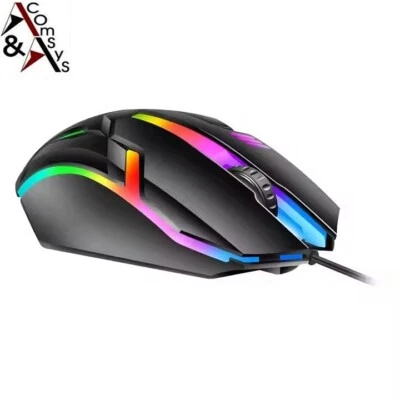 Gaming Maus PC USB Computer Gamer LED RGB kabelgebunden Cptical Sensor 3 Key #D3 - Bild 1 von 4