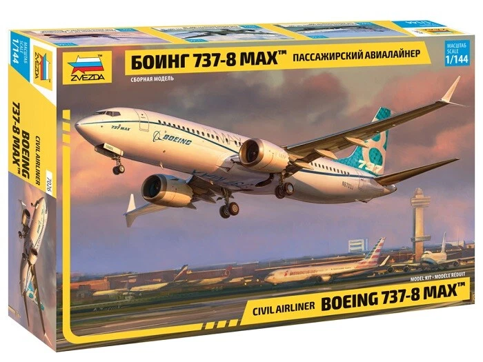 Zvezda 7026 - 1/144 Civile Aereo di linea "Boeing 737-8 MAX" - Nuovo - Immagine 1 di 1
