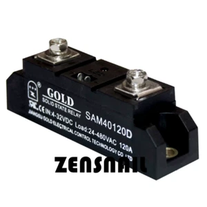 1 Stück SAM40120D Halbleiterrelais IN:4-32VDC Last:24-480VAC 120A NEU - Bild 1 von 1