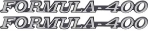 1972 - 1975 FIREBIRD FORMULA 400 GUARDABARROS EMBLEMA SET "FORMULA 400" - Imagen 1 de 1