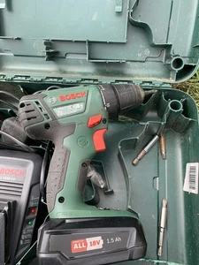 BOSCH PSR 1800 Li-2 Cordless Drill, 18V, 2 Speeds W/ Battery & Charger - D32 - Picture 1 of 4