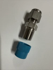 Swagelok Ss-400-1-4 1/4 inch pipe to 1/4 inch NPT  - Picture 1 of 3